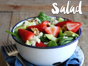 Strawberry, Quinoa & Spinach Salad