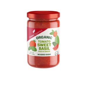 organic sweet tomato basil pasta sauce