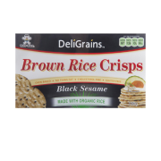 Brown rice crisps black sesame
