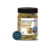 organic pitted green olives