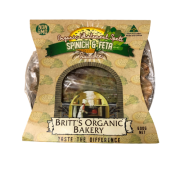 britts organic spinach & fetta quiche large