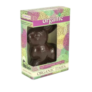 organic dark chocolate easter bunny 70g