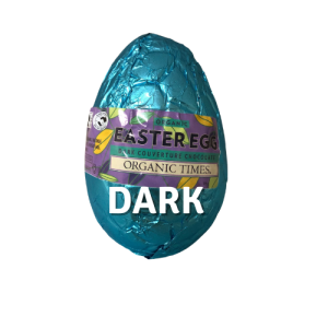 organic dark chocolate easter egg 70g