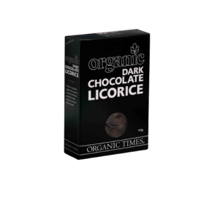 organic dark chocolate licorice