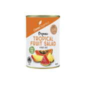 organic tropical fruit salad